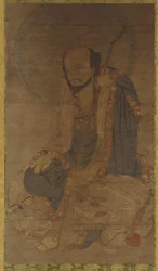 Mandziuśri i jego lew, dynastia Ming, 1368-1644.