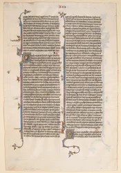Rękopis Liść z Biblii, ca. 1280-1300.