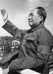 Mao Zedong, chiński rewolucjonista komunistyczny i przywódca, około lat 50.-60. XX wieku