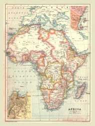 Mapa Afryki, 1902.