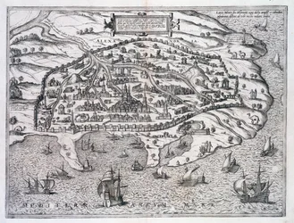 Mapa Aleksandrii, Egipt, c1625