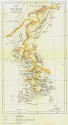 Mapa Korei, 1903.
