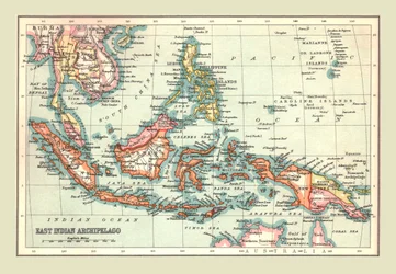 Mapa Archipelagu Wschodnioindyjskiego, 1902.