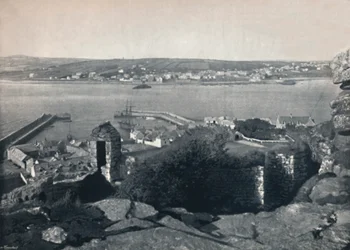 Marazion - Widok ogólny, Port, 1895