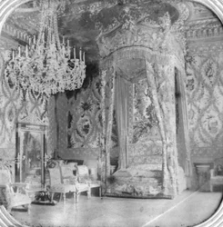 Sypialnia Marii Antoniny, Pałac Fontainebleau, Francja, koniec XIX lub początek XX wieku