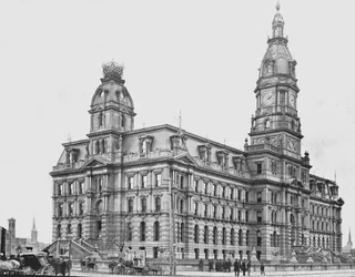Gmach sądu hrabstwa Marion, Indianapolis, USA, ok. 1900 r.
