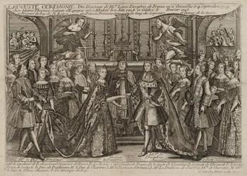Małżeństwo Ludwika, Delfina Francji z Marią Teresą Raphaëlle, Infantką Hiszpanii w 1745 w Wersalu, 1745