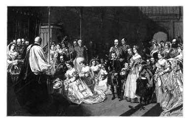 Ślub księżniczki królewskiej i cesarza Fryderyka III, 25 stycznia 1858 r., ok. 1888 r.