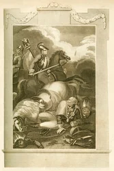 Marszałek Blucher w bitwie pod Ligny, 16 czerwca 1815, 1816.
