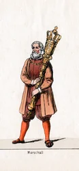 Projekt kostiumów Marshalla do sztuki Szekspira, Henryk VIII, XIX w.