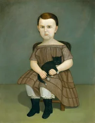 Martha Bartlett z Kotkiem, ca. 1860.