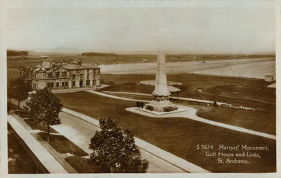 Pomnik Męczenników, Golf House and Links, St. Andrews, ok. 1900.