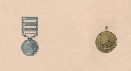 Medale za bitwy w Indiach, ok. 1911 w.