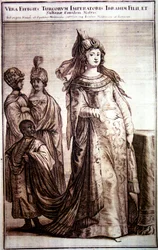 Mahpeyker Sultan ze swoimi dworskimi sługami, 1647