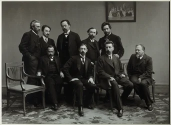 Członkowie Grupy Literackiej Sreda Środa, 1910