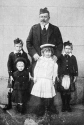 Członkowie rodziny królewskiej, Balmoral, Szkocja, 1902