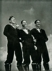 Mężczyźni z Królewskiej Marynarki Wojennej, ok. 1943.