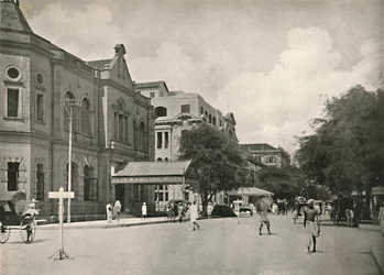 Ulica handlowa, Rangun, 1900.