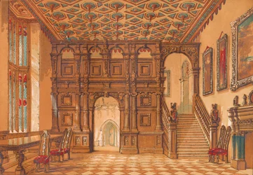 Methley Hall, c1845, 1864