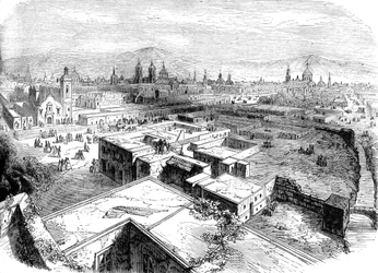 Meksyk, Meksyk, połowa XIX wieku ok. 1880 r.