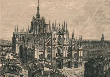Katedra w Mediolanie, 1873.