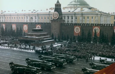 Przegląd wojskowy, Plac Czerwony, Moskwa, 1971