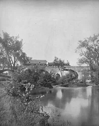 Mill Creek Bridge, Pennsylvania Railroad, c1897.