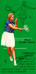 Panna Freda James - Volley Forhend, c1935.