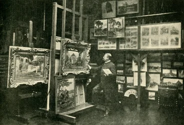 Monsieur Detaille w swojej pracowni, 1900.