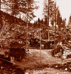 Monte Tomba, Włochy, c1914-c1918