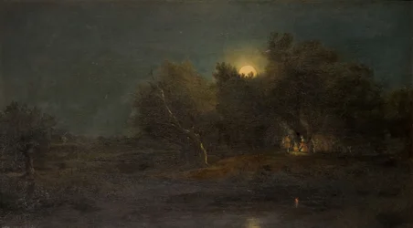Scena księżycowa, 1800-1850.