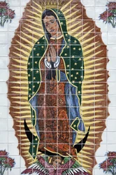Mozaika Matki Bożej z Guadalupe w misji Nombre de Dios, Saint Augustine, USA