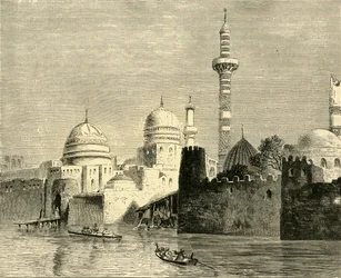 Mosul, główne miasto Al-Jezireh Mezopotamia, 1890.