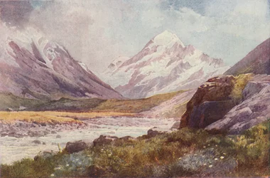 Mount Cook, Nowa Zelandia, 1923.