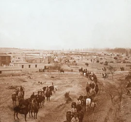 Żołnierze konni, Somme-Tourbe, północna Francja, c1914-c1918