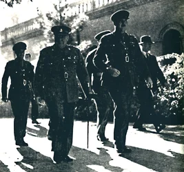 Churchill odwiedza Teheran, Persja, 1 grudnia 1943, 1945.