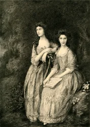 Pani Sheridan i pani Tickell, c1772, 1908.