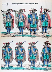 Muszkieterowie Ludwika XIII, XVII w. XIX w.