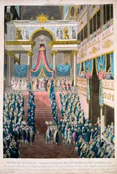 Napoleon Bonaparte koronowany na cesarza Napoleona I, 2 grudnia 1804, XIX w.