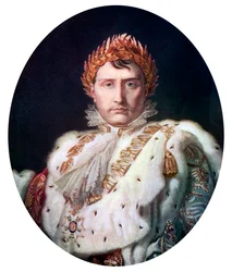 Napoleon I w szacie koronacyjnej, około 1804, około 1920