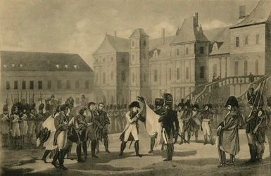 Wyjazd Napoleona z Fontainebleau, 20 kwietnia 1814, 1921.