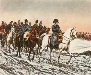 Napoleonowie wycofują się do Berezyny, 1812, 1936.