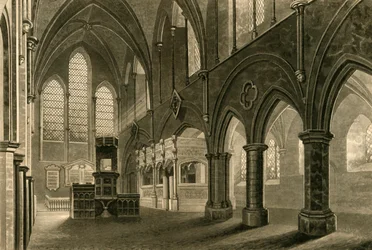 Nawa kościoła Boxgrove, 1835.