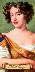 Nell Gwyn, zaczerpnięta z serii kart z papierosami, 1935