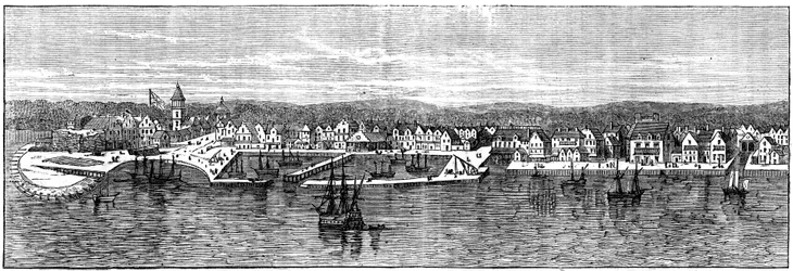 Nowy Jork w połowie XVIII wieku, ok. 1880