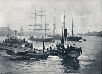 Newcastle-On-Tyne - Widok na Tyne, 1895