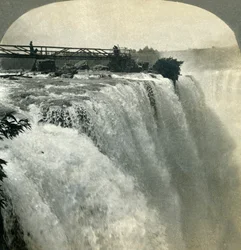Niagaro! Cud tego zachodniego świata... Wodospad Niagara. Nowy Jork, Stany Zjednoczone, 1897.