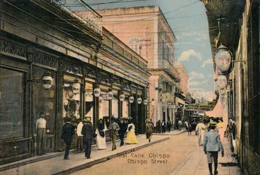 nr 61. Biskupa ul. Bishop Street, Hawana, Kuba, ok. 1910 r.