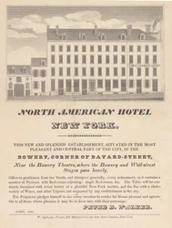 North American Hotel, Nowy Jork, kwiecień 1832.