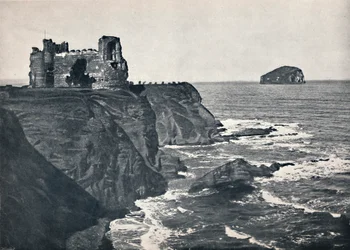 North Berwick – Zamek Tantallon i Bass Rock, 1895